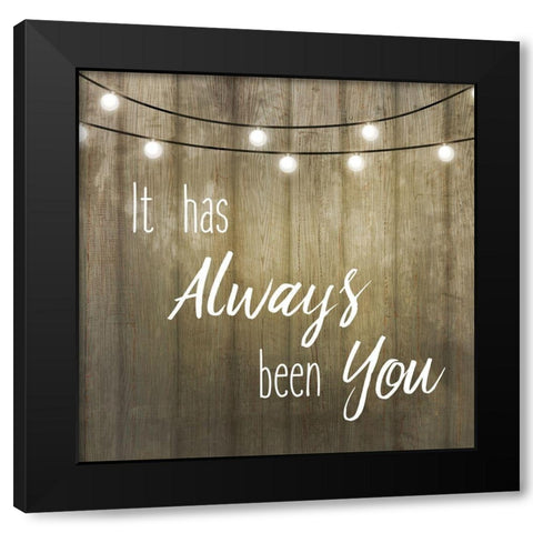 Love Lights 1 Black Modern Wood Framed Art Print by Kimberly, Allen