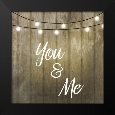 Love Lights 2 Black Modern Wood Framed Art Print by Kimberly, Allen