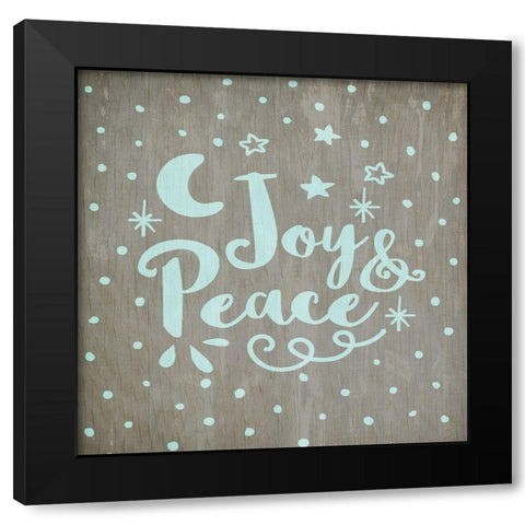 Merry and Bright 2 Black Modern Wood Framed Art Print with Double Matting by Kimberly, Allen