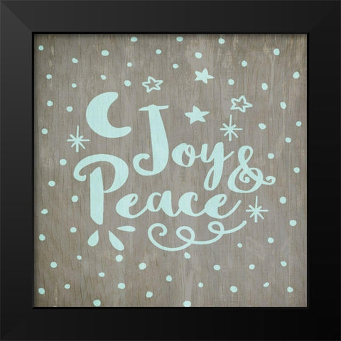 Merry and Bright 2 Black Modern Wood Framed Art Print by Kimberly, Allen