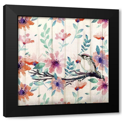 On the Branch 1 Black Modern Wood Framed Art Print by Kimberly, Allen
