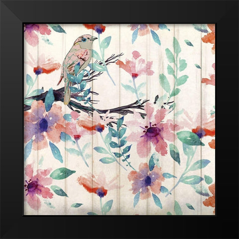 On the Branch 2 Black Modern Wood Framed Art Print by Kimberly, Allen