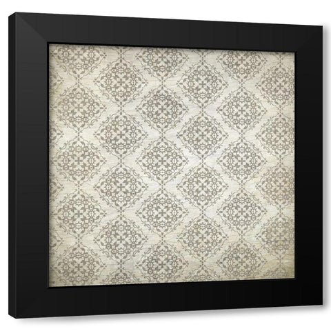 Paris in the Fall Pattern 1 Black Modern Wood Framed Art Print by Kimberly, Allen