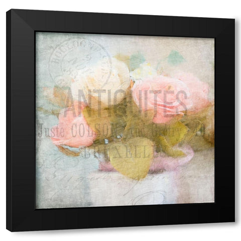 Fleur Postale 2 Black Modern Wood Framed Art Print with Double Matting by Kimberly, Allen