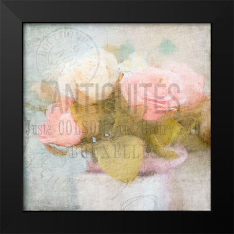 Fleur Postale 2 Black Modern Wood Framed Art Print by Kimberly, Allen