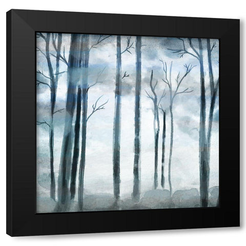 Shrouded Forest Black Modern Wood Framed Art Print with Double Matting by Allen, Kimberly