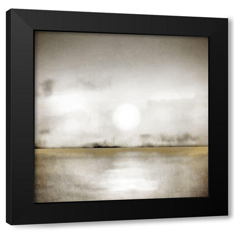 Sunset Gold Black Modern Wood Framed Art Print with Double Matting by Allen, Kimberly