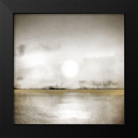 Sunset Gold Black Modern Wood Framed Art Print by Allen, Kimberly