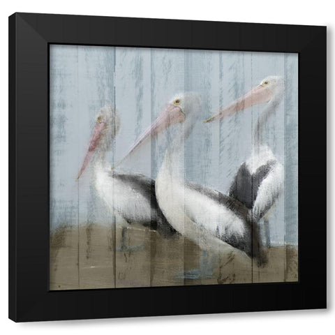 Best Friends Black Modern Wood Framed Art Print by Allen, Kimberly