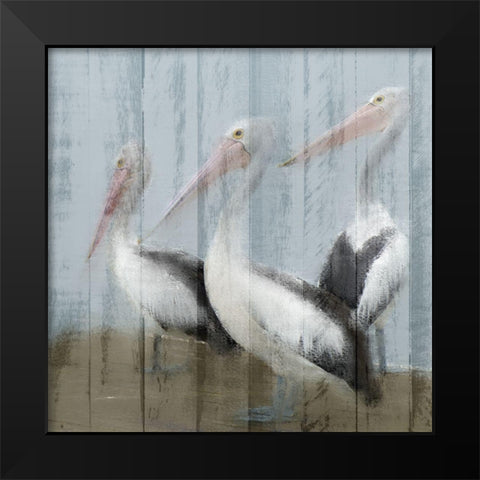 Best Friends Black Modern Wood Framed Art Print by Allen, Kimberly