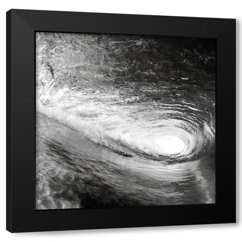 In the Wave Black Modern Wood Framed Art Print by Allen, Kimberly
