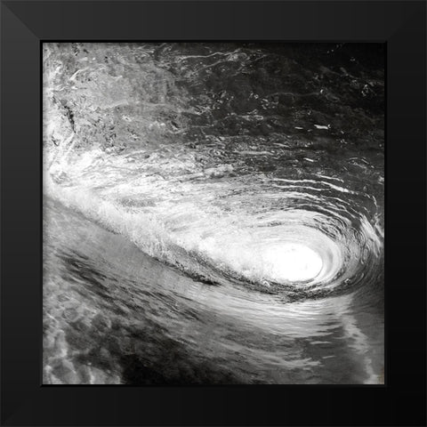 In the Wave Black Modern Wood Framed Art Print by Allen, Kimberly