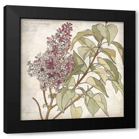Shades of Purple 1 Black Modern Wood Framed Art Print with Double Matting by Kimberly, Allen