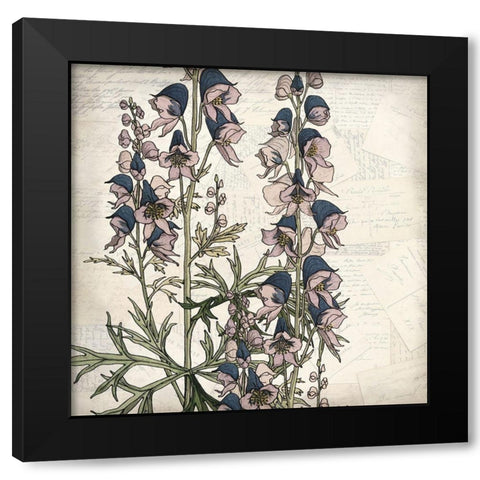 Shades of Purple 2 Black Modern Wood Framed Art Print with Double Matting by Kimberly, Allen