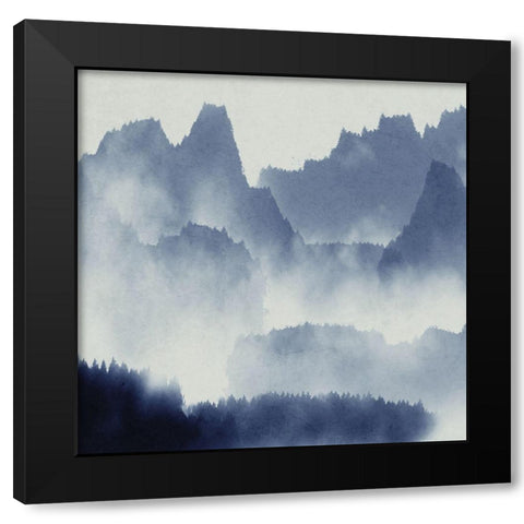 Mountain Mist 1 Black Modern Wood Framed Art Print by Allen, Kimberly