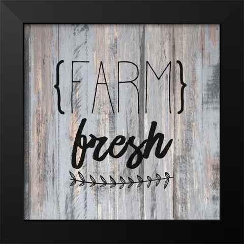 Farm Fresh Black Modern Wood Framed Art Print by Allen, Kimberly