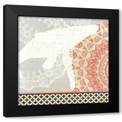 Pretty in Pink 2 Black Modern Wood Framed Art Print by Kimberly, Allen