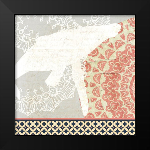 Pretty in Pink 2 Black Modern Wood Framed Art Print by Kimberly, Allen