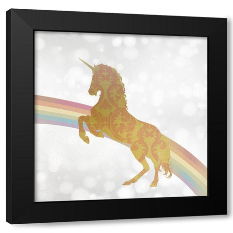 Somewhere over the Rainbow 2 Black Modern Wood Framed Art Print by Kimberly, Allen