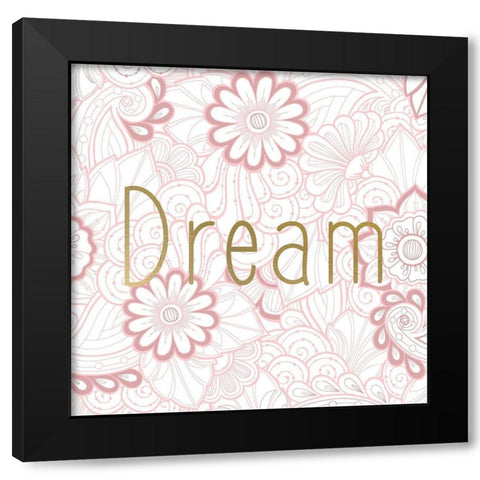 Blush Pink 2 Black Modern Wood Framed Art Print by Kimberly, Allen