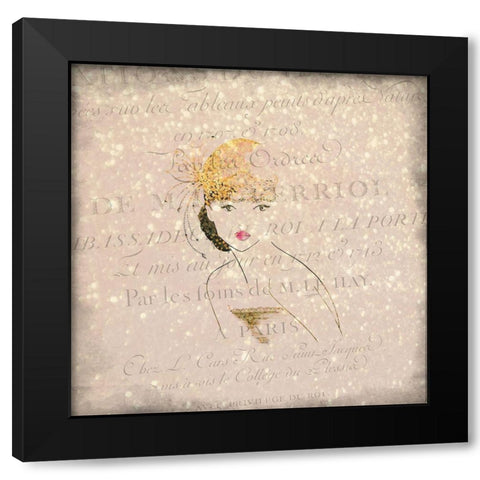 Glamour 2 Black Modern Wood Framed Art Print with Double Matting by Kimberly, Allen