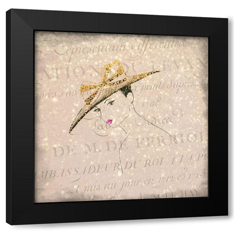 Glamour 3 Black Modern Wood Framed Art Print with Double Matting by Kimberly, Allen