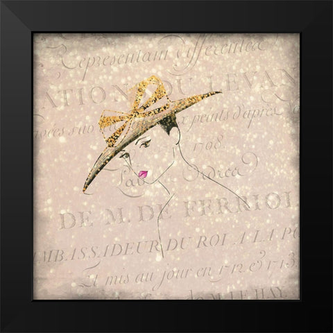 Glamour 3 Black Modern Wood Framed Art Print by Kimberly, Allen