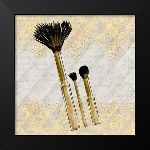 Your Look 1 Black Modern Wood Framed Art Print by Kimberly, Allen