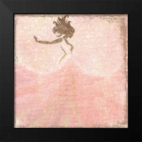 My First Love 2 Black Modern Wood Framed Art Print by Kimberly, Allen