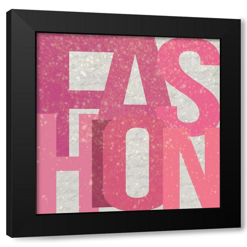 FASHION Black Modern Wood Framed Art Print by Kimberly, Allen
