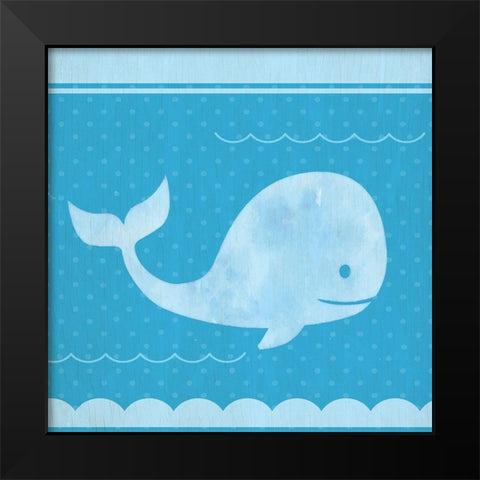 Blue Family 1 Black Modern Wood Framed Art Print by Kimberly, Allen