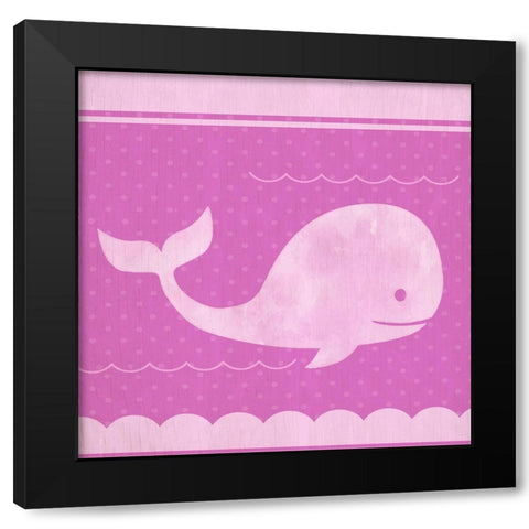 Pink Family 1 Black Modern Wood Framed Art Print by Kimberly, Allen