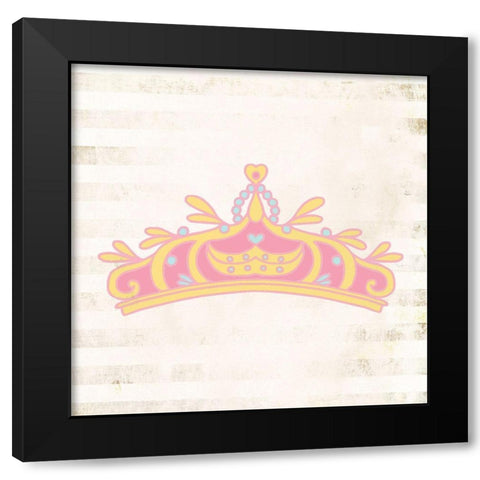 Princess for a Day 2 Black Modern Wood Framed Art Print by Kimberly, Allen
