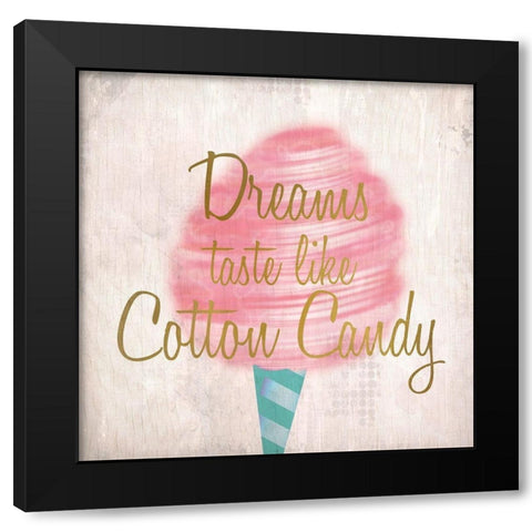 Cotton Candy 1 Black Modern Wood Framed Art Print by Kimberly, Allen