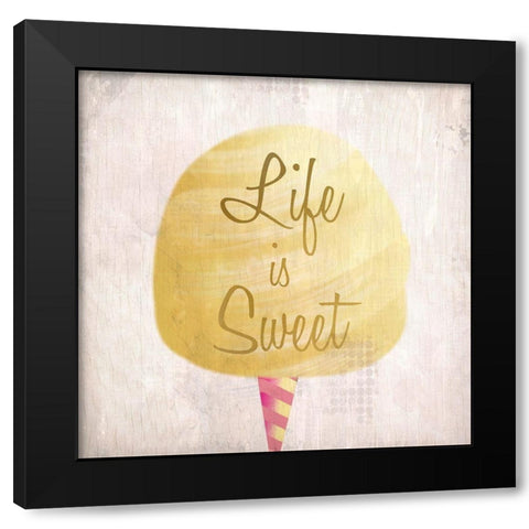 Cotton Candy 2 Black Modern Wood Framed Art Print by Kimberly, Allen