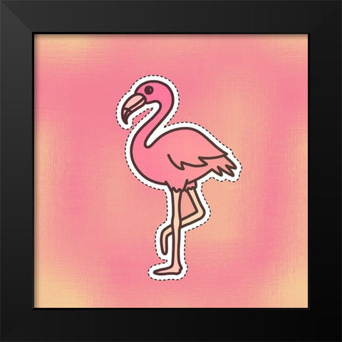 Cutout 2 Black Modern Wood Framed Art Print by Kimberly, Allen