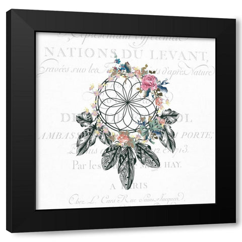 Free Spirit 1 Black Modern Wood Framed Art Print by Kimberly, Allen