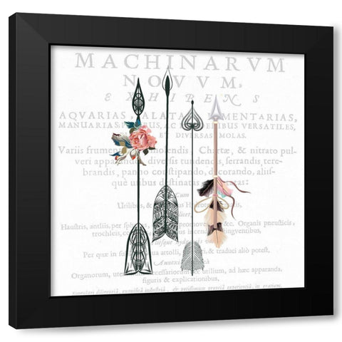 Free Spirit 3 Black Modern Wood Framed Art Print with Double Matting by Kimberly, Allen