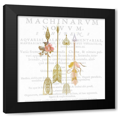 Free Spirit C Black Modern Wood Framed Art Print by Kimberly, Allen