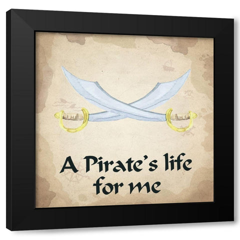 Yo Ho Yo Ho 2 Black Modern Wood Framed Art Print by Kimberly, Allen