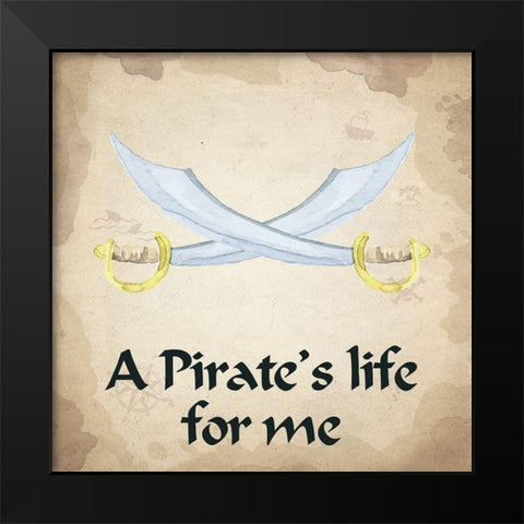 Yo Ho Yo Ho 2 Black Modern Wood Framed Art Print by Kimberly, Allen