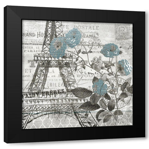 Paris Country 1 Black Modern Wood Framed Art Print by Kimberly, Allen