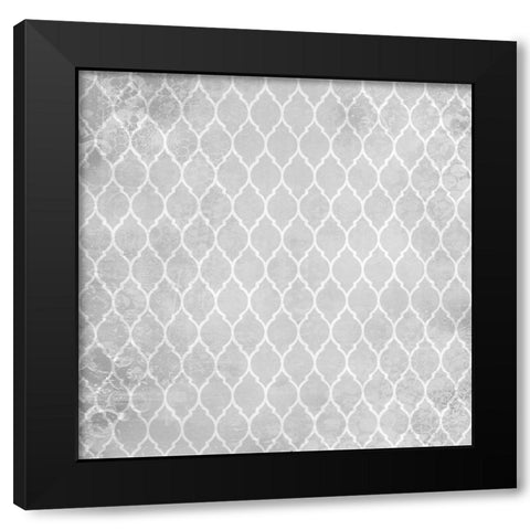 Paris Country Pattern 1 Black Modern Wood Framed Art Print with Double Matting by Kimberly, Allen