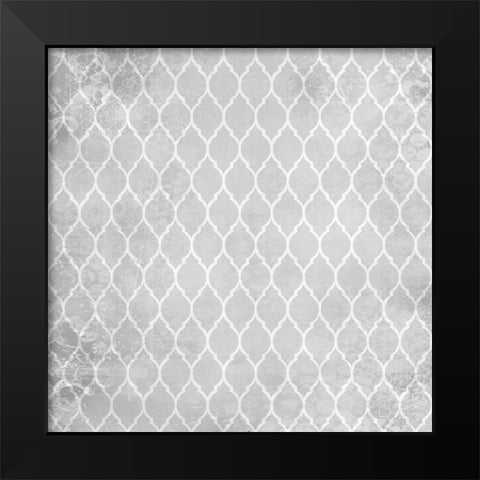 Paris Country Pattern 1 Black Modern Wood Framed Art Print by Kimberly, Allen