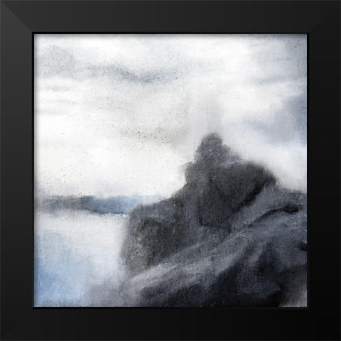 Against the Rocks Black Modern Wood Framed Art Print by Allen, Kimberly