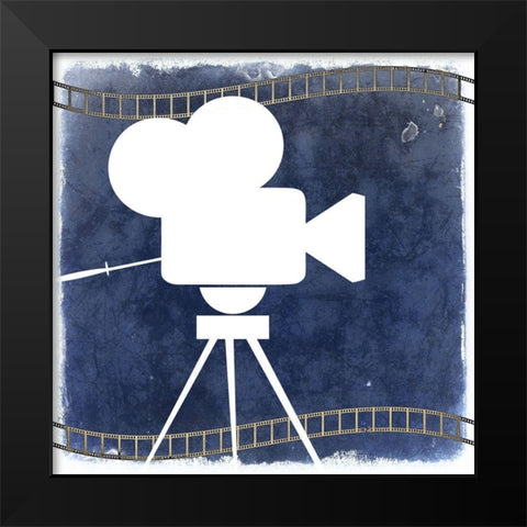 Movie Time 1 Black Modern Wood Framed Art Print by Kimberly, Allen