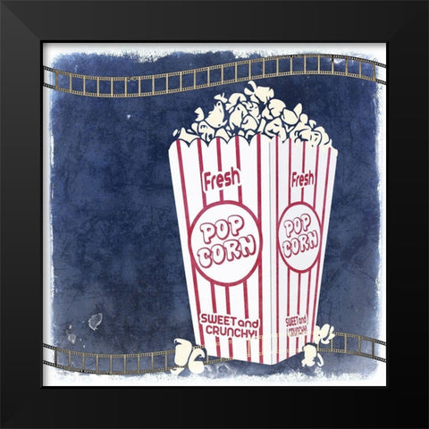 Movie Time 2 Black Modern Wood Framed Art Print by Kimberly, Allen