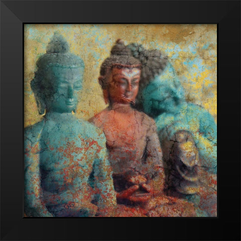 Serenity Row Black Modern Wood Framed Art Print by Kimberly, Allen