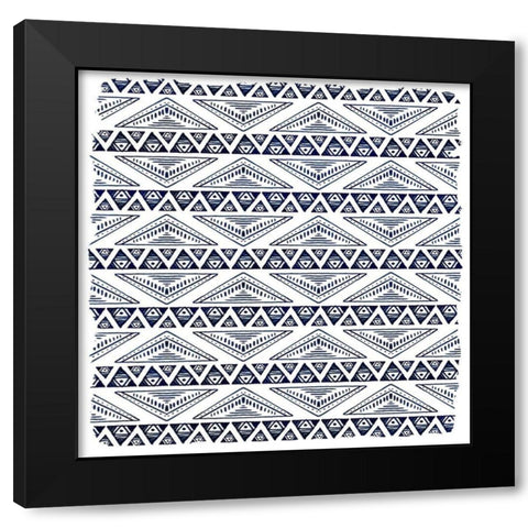 In Blue Squared 2 Black Modern Wood Framed Art Print by Kimberly, Allen