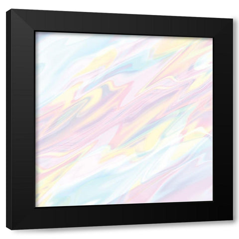 Rainbow Color 1 Black Modern Wood Framed Art Print with Double Matting by Kimberly, Allen